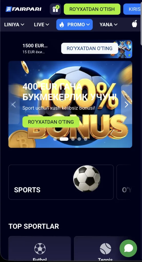 FairPari Android va iOS ilovasi sharhi
